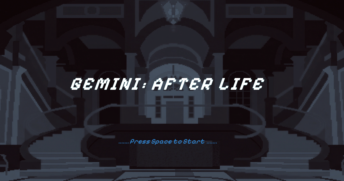 A still of Gemini's final in-game environment showing the hybrid pixel-art and low-poly 3D world rendered through ProPixelizer